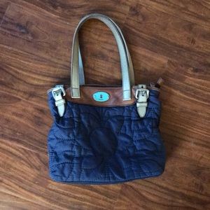 Navy blue Fossil purse